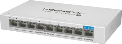 Image de Keenetic PoE+ Switch 9 Commutateur Gigabit à 9 ports avec 8 ports PoE+ et 120 W de puissance absorbée