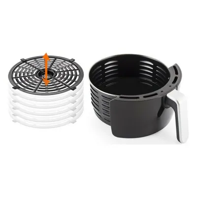 Produktbild von Tristar FR-6989 Heißluft-Fritteuse, 3,5 l, 80 °C, 200 °C, 30 min, Einzelbild, Schwarz, Silber