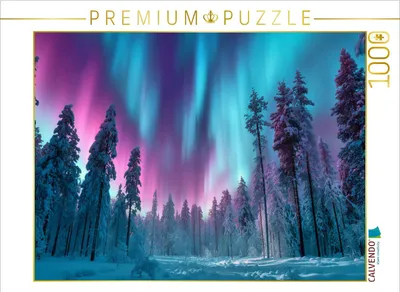 Produktbild von CALVENDO Puzzle Magische Polarlichter am Nordhimmel | 1000 Teile Lege-Größe 64x48cm Foto-Puzzle für glückliche Stunden