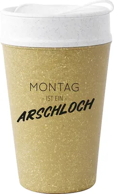 Produktbild von Koziol Iso to go Becher 'Montag ist…'