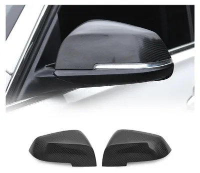 Produktbild von Spiegelkappen Leiste für BMW 4er F32 F33 F36 2014-2020 Kohlefaser Schwarz 2tlg