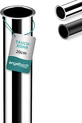Produktbild von Engelbach® Universal Tauchrohr für Siphon 200mm  1 1/4 Zoll x 32mm, Chrom
