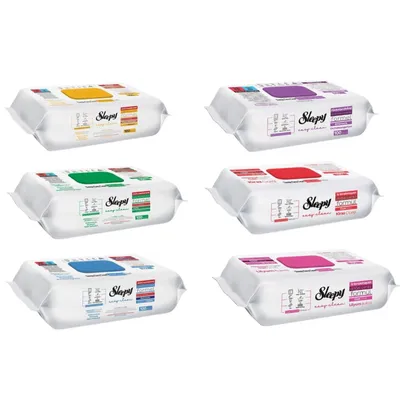 Zdjęcie produktu dla Sleepy Feuchttücher Mix Set – 6 Farben & Düfte