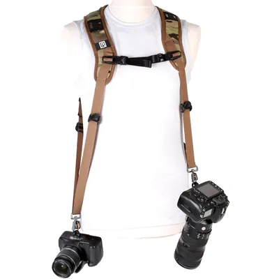 Produktbild von Blackrapid Double Doppel-Kameragurt - Multi-Terrain Camo für SLR und Systemkameras (+)