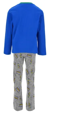 Produktbild von Minions Jungen Schlafanzug Kinder Pyjama, Farbe:Blau, Größe:98
