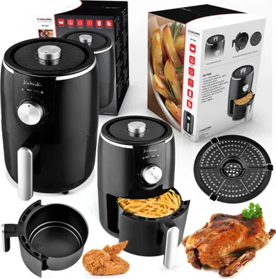 Zdjęcie produktu dla Frytkownica beztłuszczowa Smażenie gorącym powietrzem bez oleju 2L Timer 1000W NEW AIR FRYER Kalorik