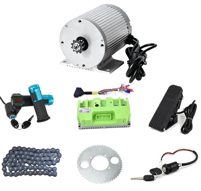 Produktbild von Elektromotor, 48V Gleichstrom, mit Temperatursensor und maximal 6500 U/min