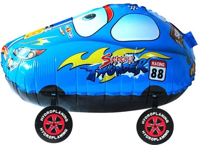 Immagine prodotto di Pallone in foil Airwalker auto blu, circa 58 x 43 cm