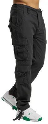 Imagen del producto de Omgoods - Pantalón cargo de corte ajustado, confeccionado en algodón, con 6 bolsillos