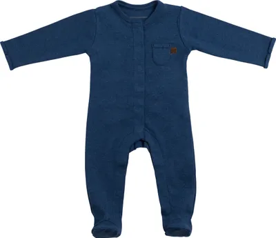 Produktbild von Baby's Only Strampler mit Füßen Melange - Jeans - 50 - 100% Baumwolle