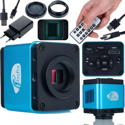 Obrázok produktu pre Mikroskopická kamera, vysoké rozlíšenie, výstup HDMI, čierna, 45x
