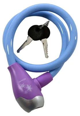Produktbild von Kinder Fahrrad Schloss Fahrradschloss Kabelschloss Blau Disney Frozen Eiskönigin Elsa Anna 1432