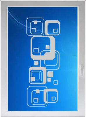 Produktbild von INDIGOS UG - Wohnzimmer Retro Cubes Quadrate - Farbe: silberfein satiniert - 116x44 cm - Sichtschutzfolie - Fensterfolie - Glasdekorfolie - für die Küche, Wohnzimmer Retro Cubes Quadrate ans Fenster