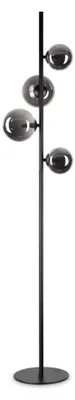 Image de Lampadaire Contemporain Perlage Métal Noir 4 Lumières G9 3W 3000K Lumière Chaude