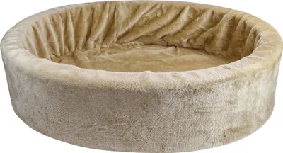 Produktbild von Teddy Schaumstoffbett, Farbe: Elfenbein-beige, 60 cm Hundekorb Hundebett