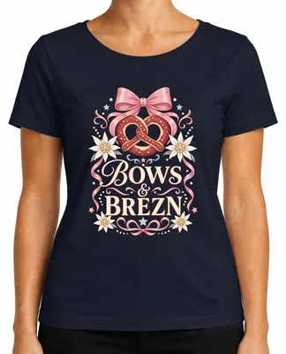 Imagen del producto de Camisetas de , estilo bávaro, para mujer. Incluye: camisetas, pantalones de cuero, vestidos tradicionales (Dirndl). Color: azul marino. Talla: L