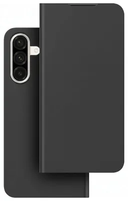 Image de Étui portefeuille pour Samsung Galaxy A37 Flip, avec compartiments pour cartes, couleur noire