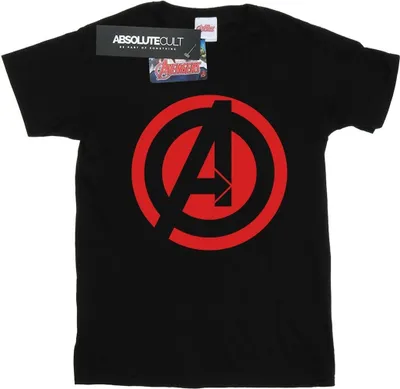 Produktbild von Avengers Assemble - T-Shirt Logo für Herren BI677 (XXL) (Schwarz)