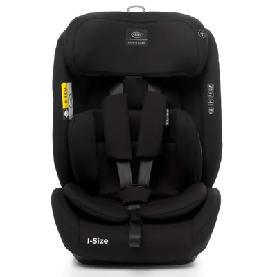 Produktbild von 4BABY Kindersitz ISOFIX 9-36kg Go-Fix I-Size, Komfort bis 12 Jahre, Schwarz