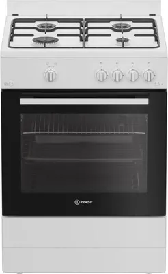 Image de Cuisinière gaz 60cm 4 feux blanc - Indesit - I6GGKMWF -