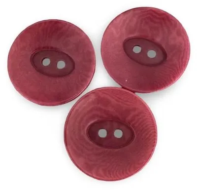 Obrázek produktu pro 10 kamenných knoflíků, třešňově červené, 20–22 mm, 2 otvory