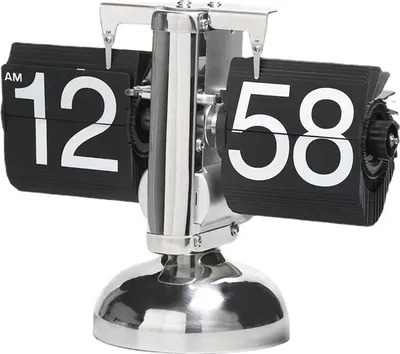 Produktbild von Retro Digital Flip Down Uhr mit internem Zahnradantrieb