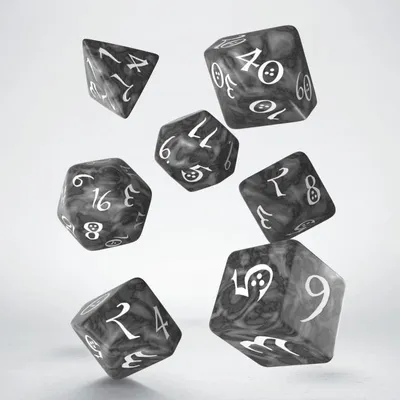 Produktbild von Q-Workshop Klassisches Rollenspiel – Smoke & White Würfelset (7)