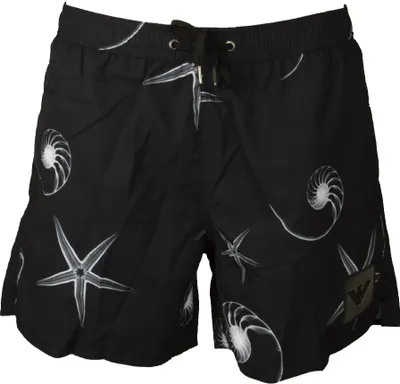 Produktbild von EMPORIO ARMANI Sea Boxer Herren Badehose Schwimmshorts mit externem Kordelzug Artikel 211740 2R435 SWIMWEAR, EUR 48 / CN 175/86A, Poliestere 100%