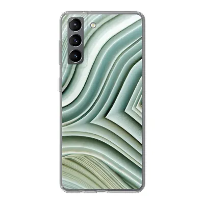Produktbild von MuchoWow® Handyhülle Schutzhülle Hülle für Samsung Galaxy S21 Naturstein - Abstrakt - Grau Silikon Softcase Handy Hülle - Softcase