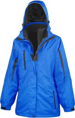 Produktbild von Result R400F | Damen 3 in 1 Softshell Journey Jacket - Farbe: Royal/Black - Größe: L (14/40)