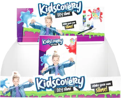 Image de Toi-Toys Kit de bricolage pour faire soi-même du slime multicolore 12 pièces