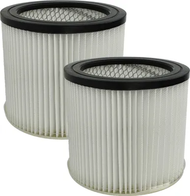 Produktbild von vhbw 2x Faltenfilter Ersatz für Scheppach 7907709719 für Nass- & Trockensauger - Patronenfilter Schwarz Weiß