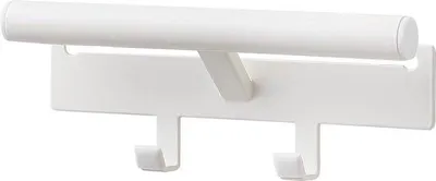 Immagine prodotto di Scaffale da guardaroba, bianco, acciaio/polipropilene, design minimalista