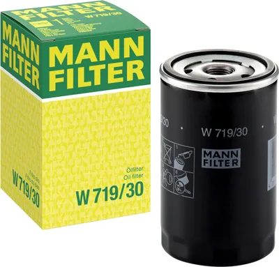 Produktbild von Ölfilter MANN-FILTER W 719/30 Anschraubfilter für VW Golf IV Schrägheck (1J1) GOLF VI (5K1) Golf V Schrägheck (1K1) POLO (9N) TOURAN (1T1, 1T2)