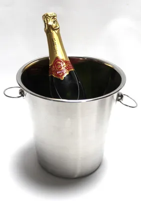 Produktbild von Sektkühler Flaschenkühler Edelstahl Weinkühler 22cm Champagnerkühler 4,2 Ltr.