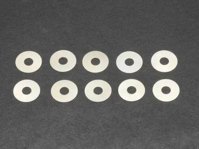 Productafbeelding van SWORKz stalen afstandhouders, 3.5x10x0.2mm, 10 stuks.