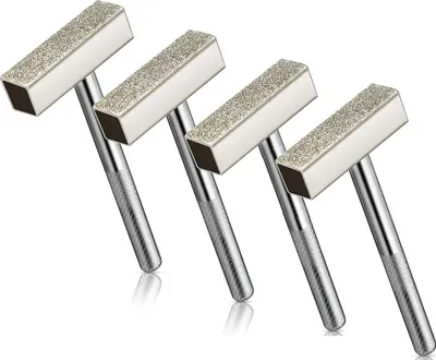Produktbild von 4 Stück Schleifstein Abrichter, Diamant-Schleifscheibenabrichter zum Schleifen von Entgratungsscheiben, 45 x 13 mm Kopf
