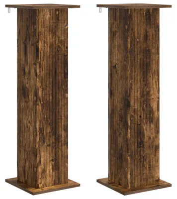 Obrázek produktu pro vidaXL Stojan na květiny, 2 ks, kouřový dub, 30,5 x 30 x 100,5 cm