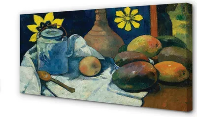 Produktbild von Leinwandbild 120x60 Wandkunst Kunst Stillleben