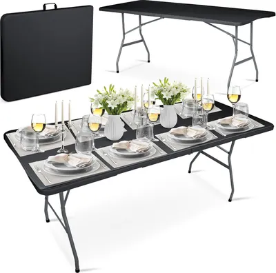 Produktbild von Klappbarer Gartentisch 180 cm Plonos schwarz
