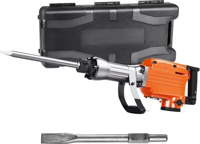 Produktbild von VEVOR Hochleistungs-Betonbrecher Abbruchhammer 2200 W, 1-1/8 Zoll / 28,6 mm Elektroabbruchhammer, Bohrhammer Betonhammer Stemmhammer 1400 BPM, inkl. Spitzmeißel, Flachmeißel, für Schiefer, Beton usw.