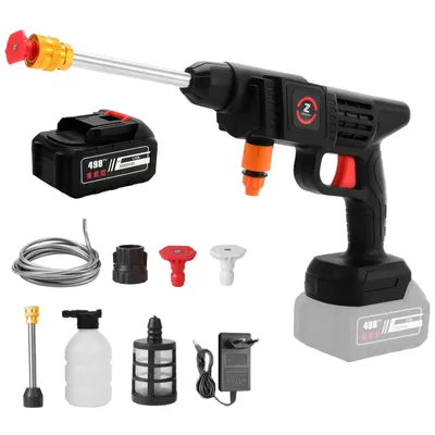 Immagine prodotto di Impianto di lavaggio auto ad alta pressione senza fili, potenza 200 W, pressione dell'acqua 50 bar, batteria 20000 mAh