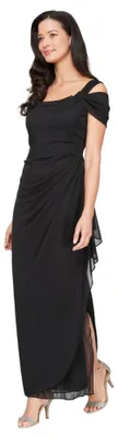 Produktbild von Alex Evenings Langes Schulterfreies Damenkleid, Mutter der Braut, formelle Veran