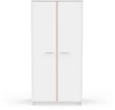 Zdjęcie produktu dla Szafa ARLO 2-drzwiowa biała, wys. 180,9 cm