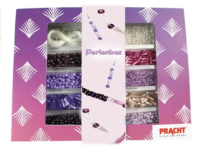 Productafbeelding van Pracht Creatives Hobby 4800-04041 - Doe-het-zelf knutselset met glaskralen in verschillende kleuren