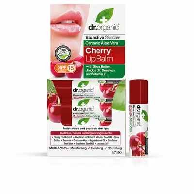 Produktbild von Lippenbalsam Dr.Organic Aloe Vera Cerise 5,7 g