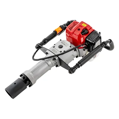 Produktbild von Benzin-Rammgerät 1900 W, 52 cm³, Stoßdämpfungssystem, 2 Antriebsköpfe 55–70 mm, professionelle Rammmaschine, rot/schwarz