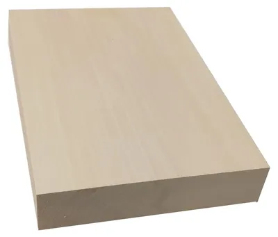 Produktbild von 1 Stück Lindenholz, unbehandelt zum Drechseln oder Schnitzen 30x20x4,5cm