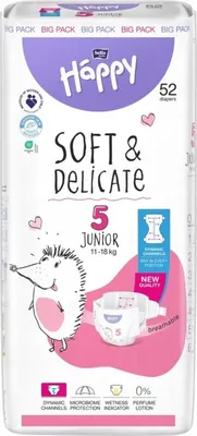 Produktbild von Bella Baby Happy Junior 5 11-18 kg Pieluszki dla dzieci, 52 sztuki