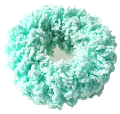 Produktbild von Flauschiges, hochelastisches, dickes, weiches und bequemes Haarband, einfarbig, leuchtend, Damen-Haargummi, Pferdeschwanzhalter für die Arbeit